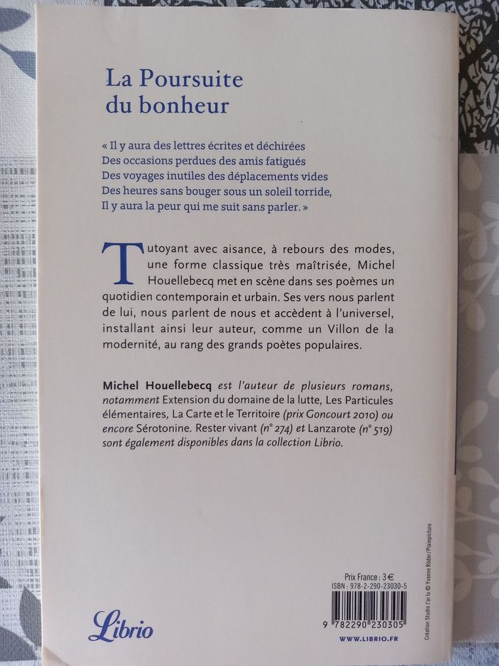 Livre la poursuite du bonheur - photo numéro 2
