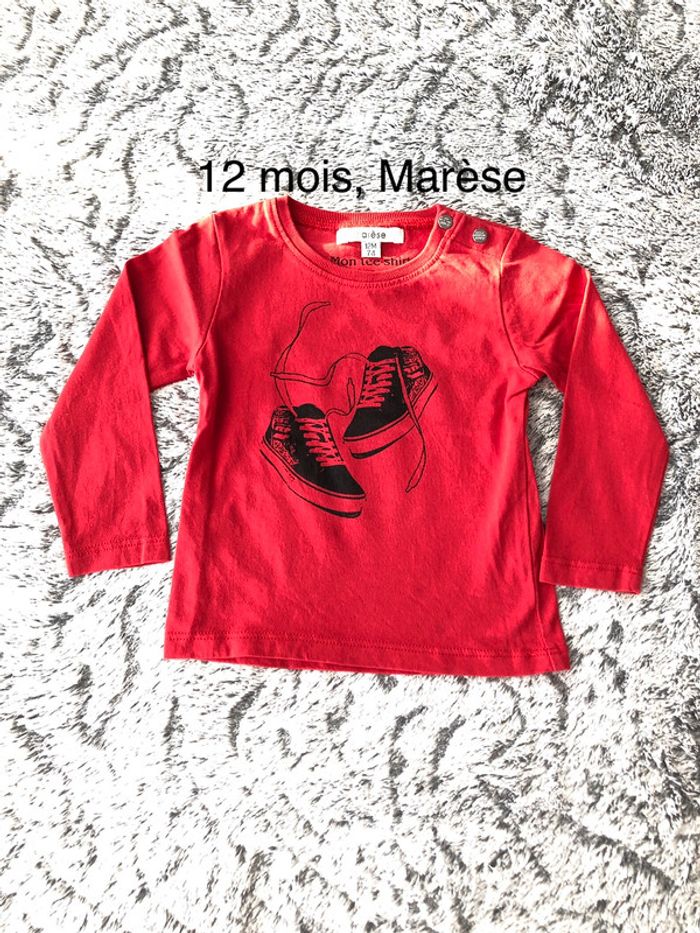 Tee shirt rouge basket Marèse G12m