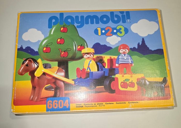 123 playmobil Fermier et verger vintage 1996 complet et en boite - photo numéro 3
