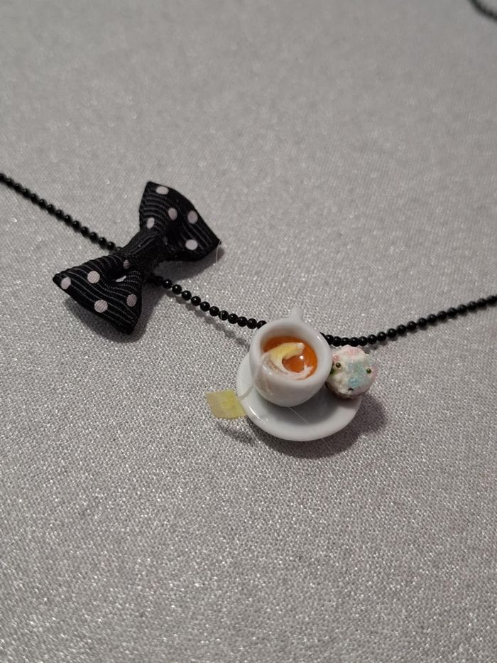 Joli lot bijoux petite fille fimo collier, pendentifs, boucles d'oreilles, pinces cheveux - photo numéro 6