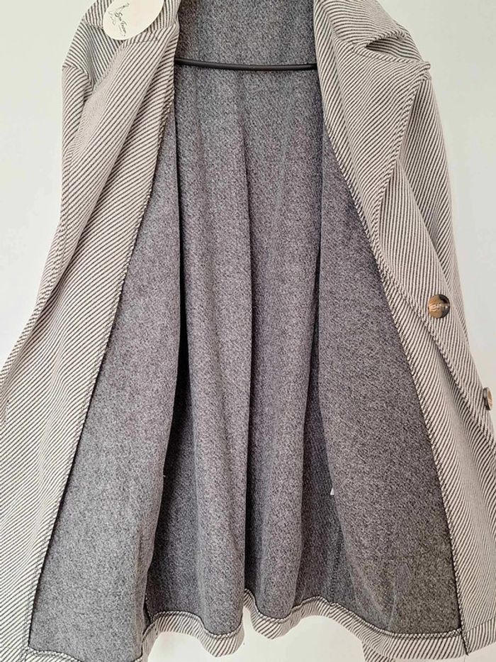veste manteau ligné à boutons Made in Italy - photo numéro 2