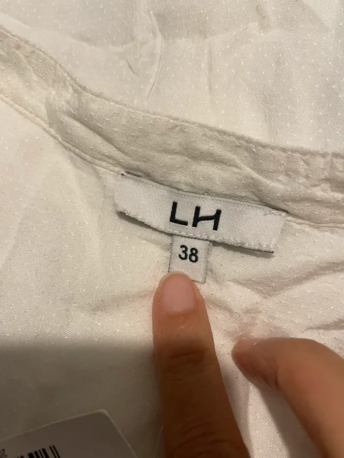 Chemisier blouse blanc La Halle - Neuf - Taille 38 - Style romantique 🤍 - photo numéro 7