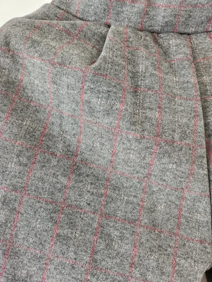 Pantalon à carreaux gris Pull&Bear - Taille S- 36 - photo numéro 3