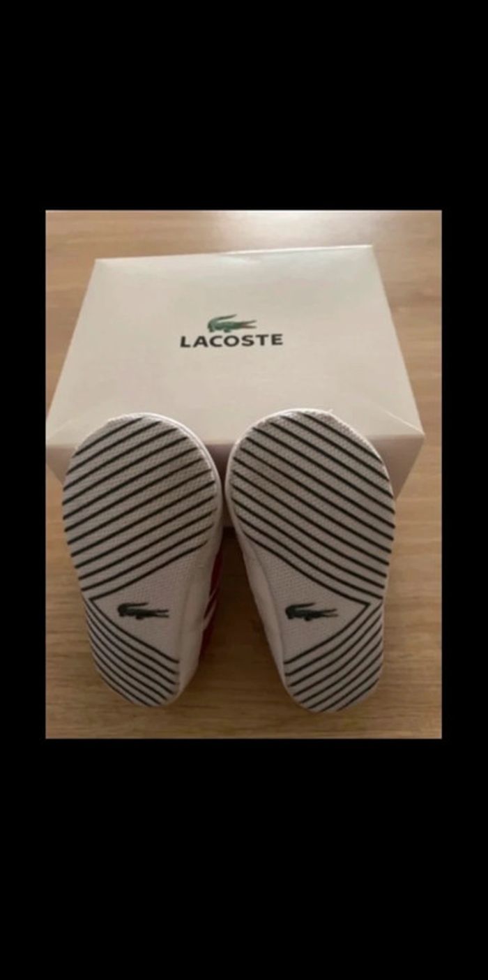 Chaussures Lacoste bébé mixte taille 17 - photo numéro 4