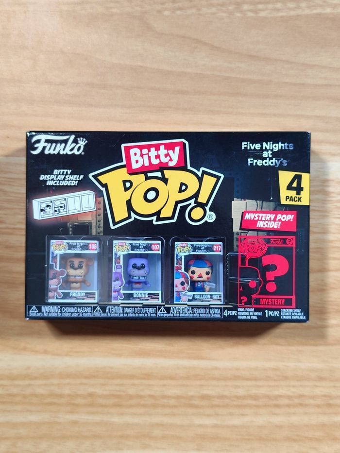 Boîte De 4 Bitty Pop! FNAF - Freddy Bonnie Balloon Boy + Mystery Pop! - photo numéro 1