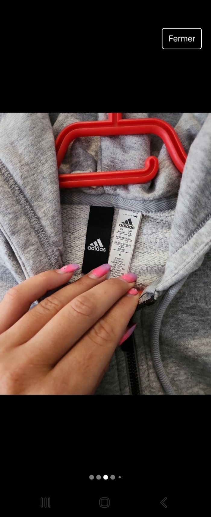 Veste adidas gris - photo numéro 3