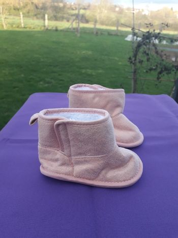 Bottes rose bébé filles pointure 17