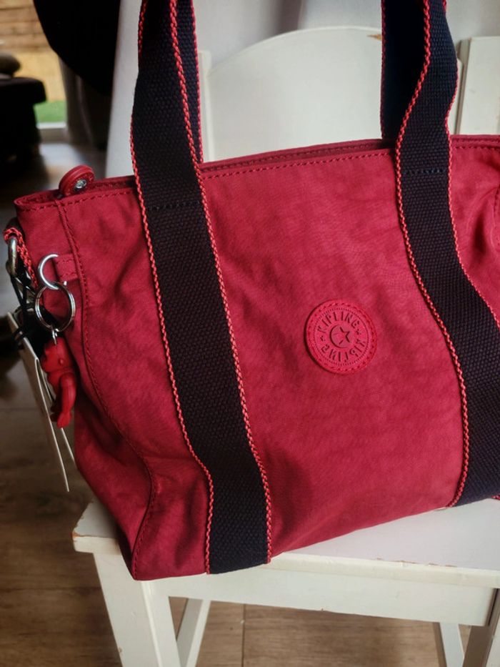 Sac kipling asseni mini neuf bordeaux - photo numéro 6