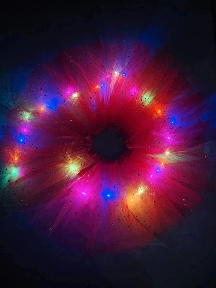 Jupe tutu rouge à leds scintillantes - photo numéro 12