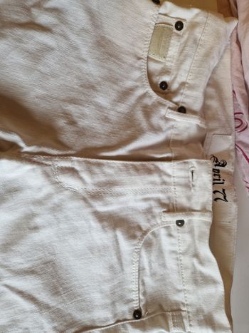 Jeans blanc  droit taille 34 , marque April 77