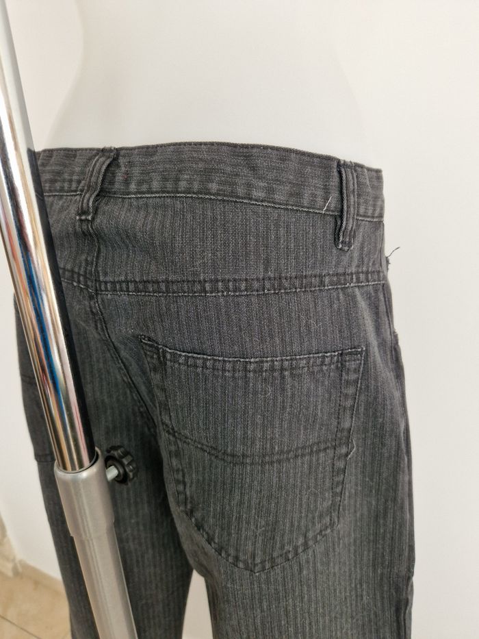 Pantalon homme noir à rayures grises Tissaia - photo numéro 5