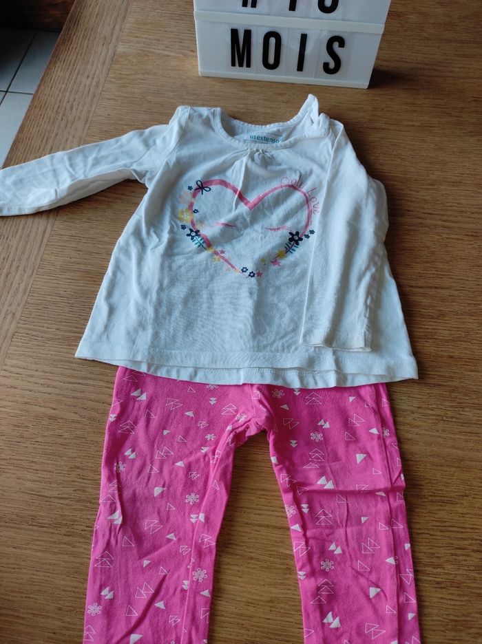 Ensemble t shirt manches longues+ legging