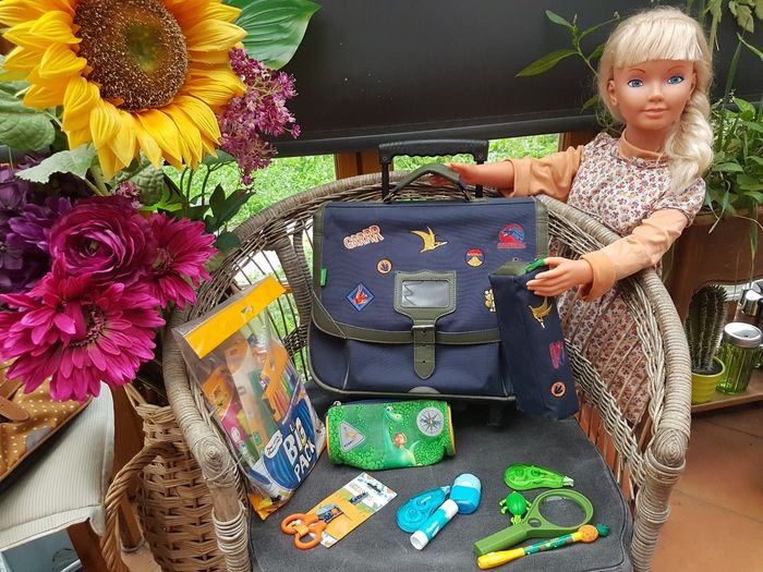 Cartable Tann's trolley à roulettes Big bang dinosaures