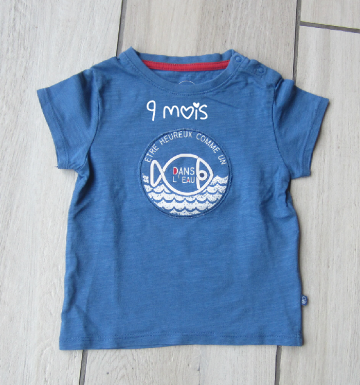 Tee shirt : Etre heureux comme un poisson dans l'eau