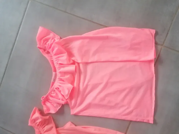 Débardeur x2 fluo H&M  #10ans_krocaro - photo numéro 3