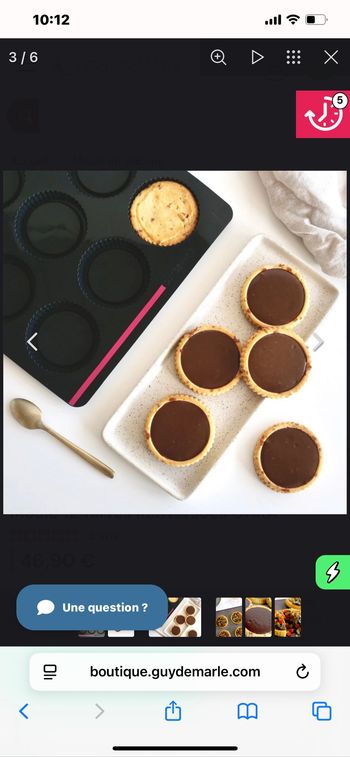 Moule 12 tartes renversées Guy Demarle