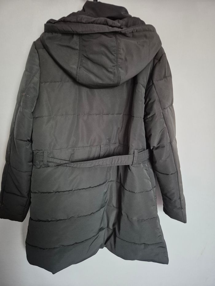Manteau long femme kaki - photo numéro 3