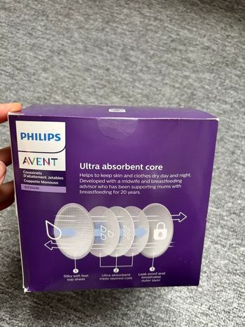 Coussainets d'allaitement jetables Philips
