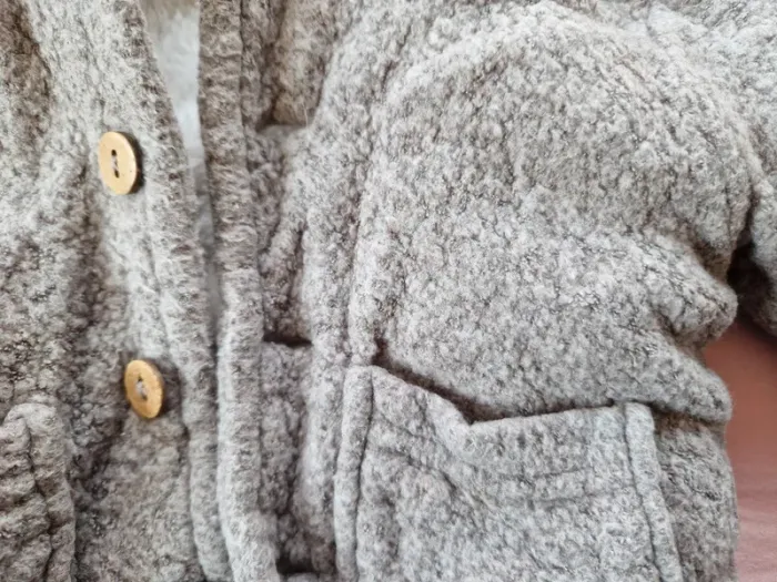 Gilet chaud bébé mixte Zeeman gris blanc 50 cm - photo numéro 2