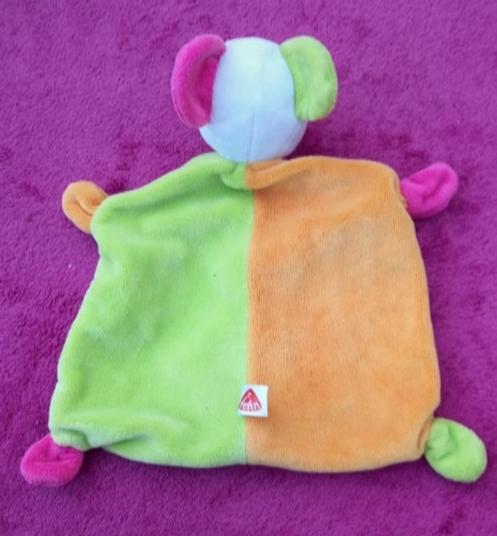 Doudou carre plat Souris Baby Nat - photo numéro 2