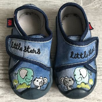 Chaussons bleu 19 Elefanten