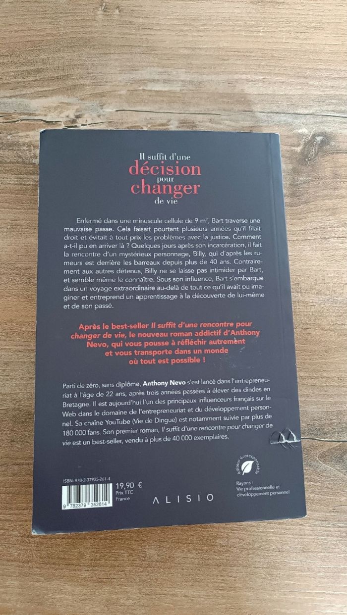 Livre Il suffit d une décision pour changer de vie - photo numéro 2