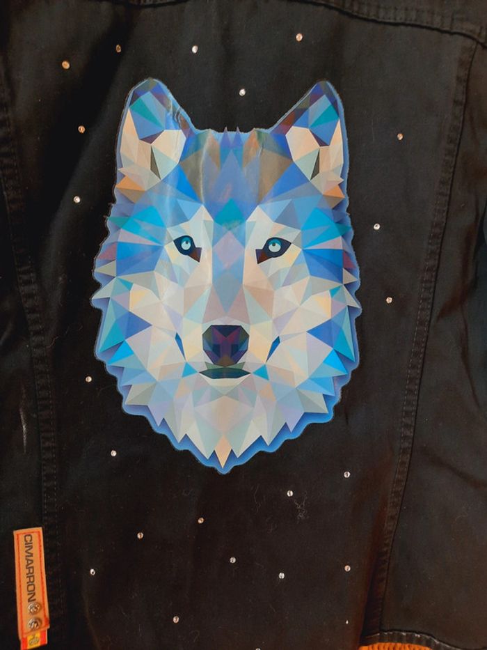 Veste Cimarron customisée loup L - photo numéro 7