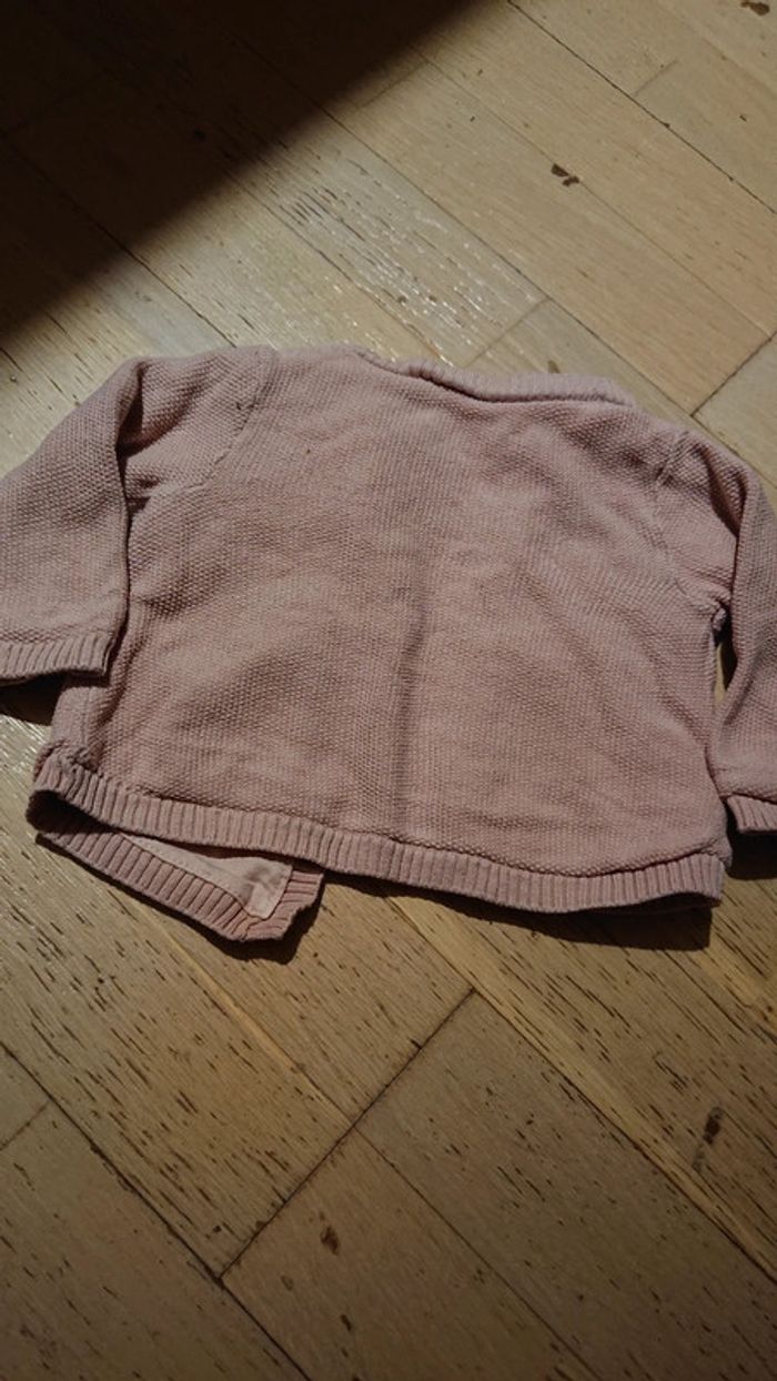 Gilet rose motif lapin - photo numéro 2