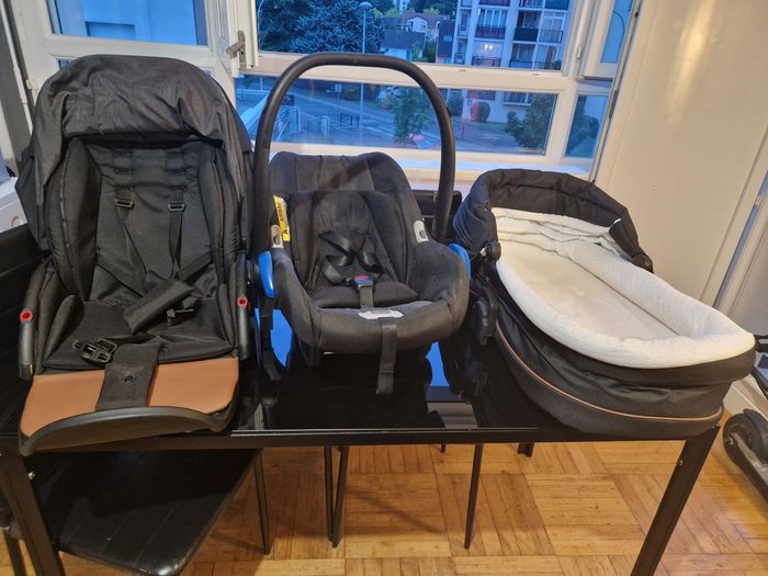 Poussette 3 en 1 jusqu'à 36 mois