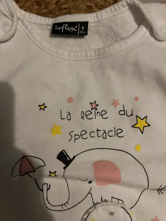 Pyjama ou surpyjama sans manche coton 9 mois - photo numéro 2