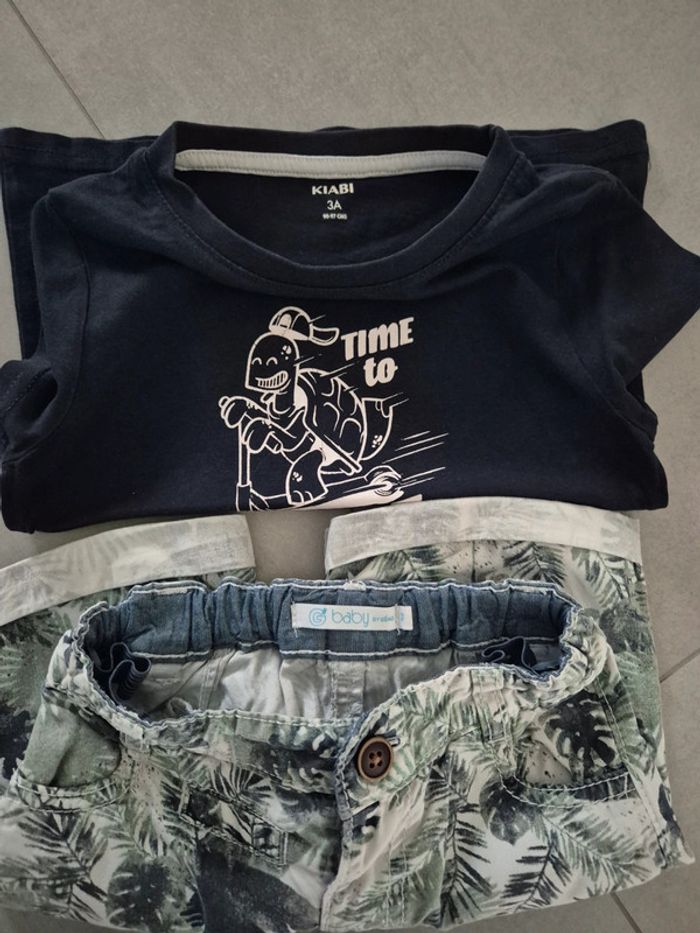 Ensemble 3ans short tee-shirt - photo numéro 3