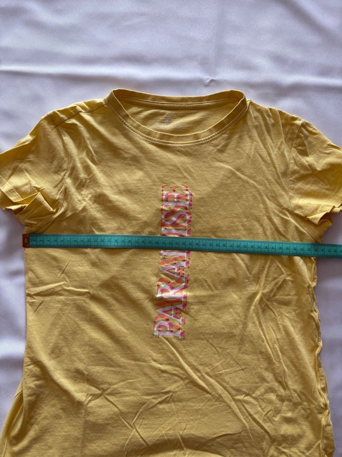 T-shirt jaune à écriture Primark - S/36 - photo numéro 7