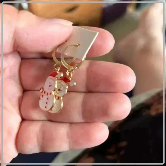 Boucle d'oreille de noel - photo numéro 4