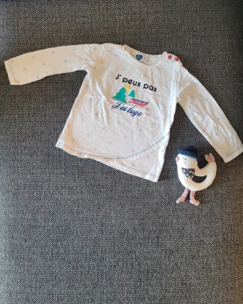 T-shirt manches longues coton 24 mois