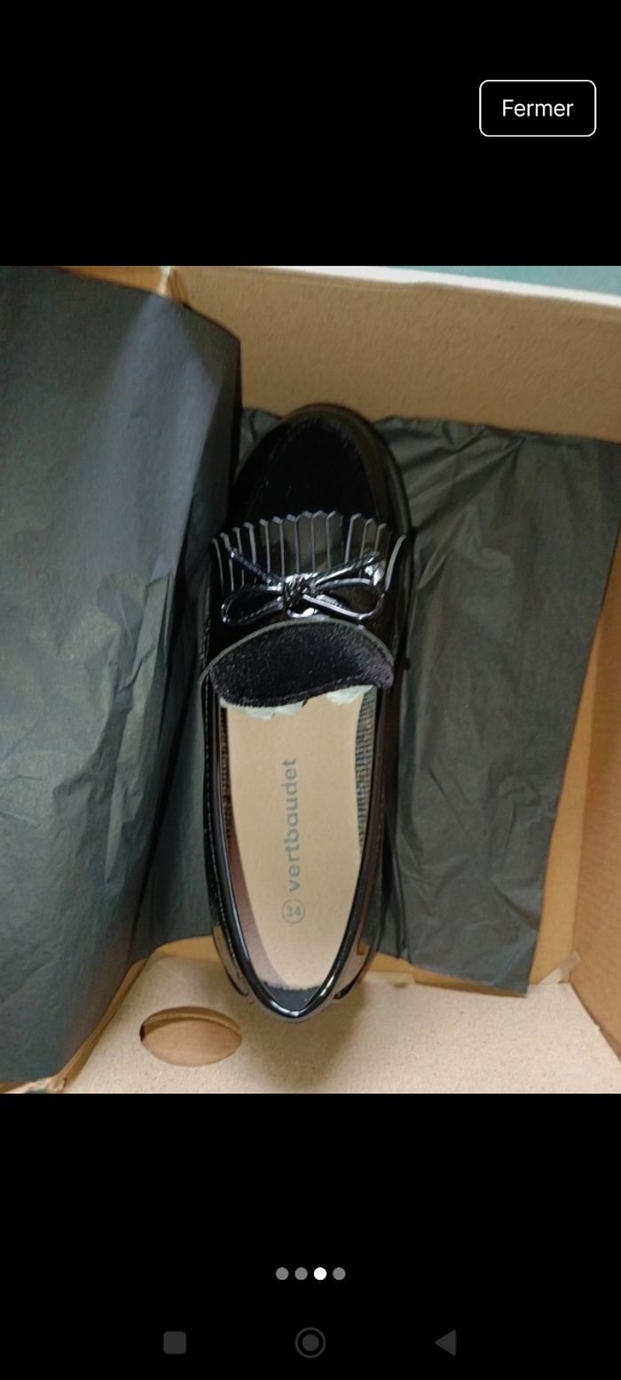 Mocassins vernis Vertbaudet neuf