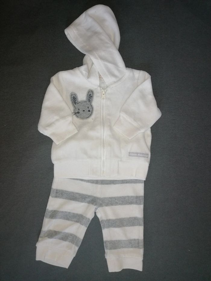 Ensemble 3mois velours bébé 9