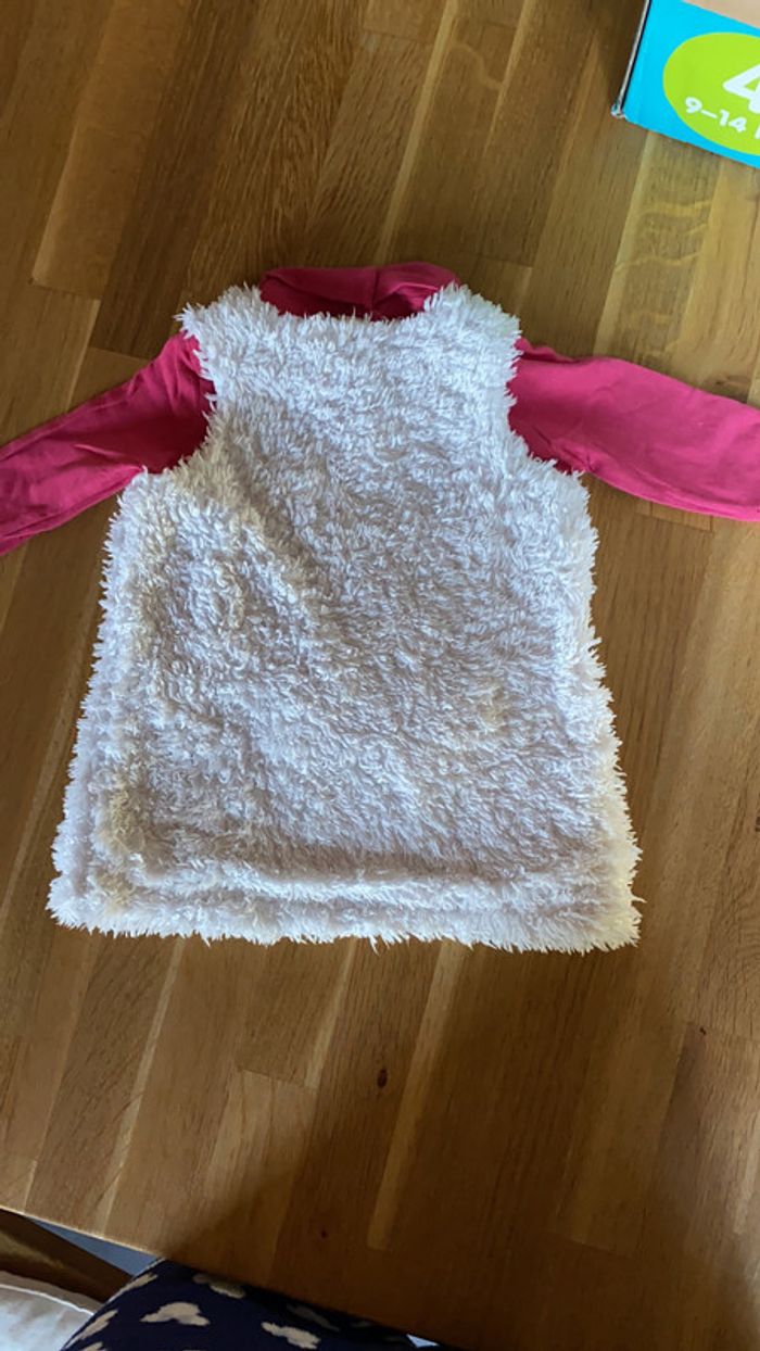 Ensemble Robe + sous pull 3 mois moumoute - photo numéro 2