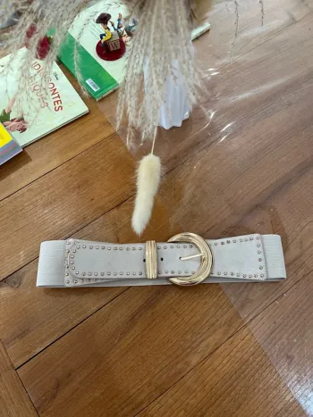 Ceinture beige doré