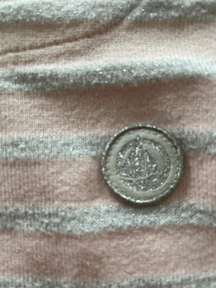 Tee-shirt marinière ML petit bateau 6 ans - photo numéro 3