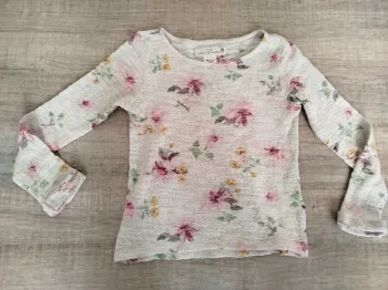 Pull fin fleuri 6 ans