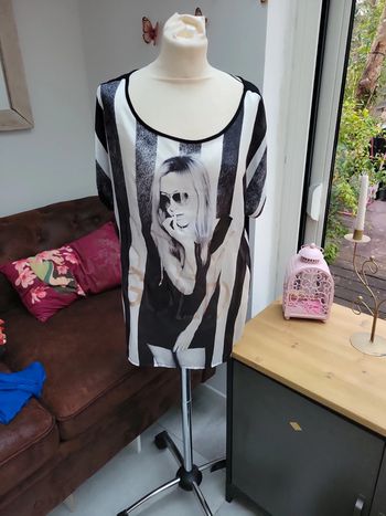 Tunique femme taille xxl motif fuild