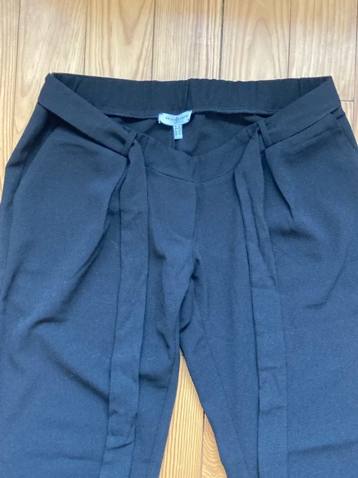 Pantalon chic de grossesse noir envie de fraise taille 40-42 - photo numéro 3