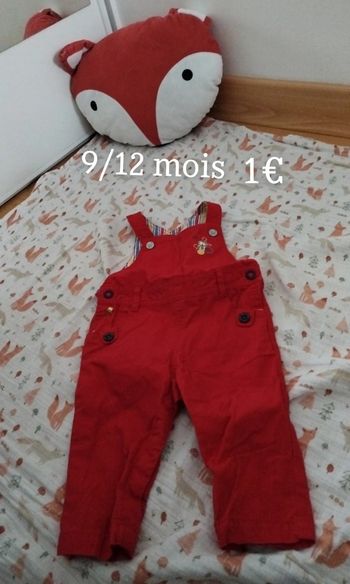 Salopette 9/12 mois