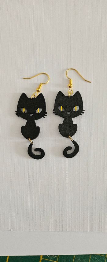Boucles d'oreilles chat 
