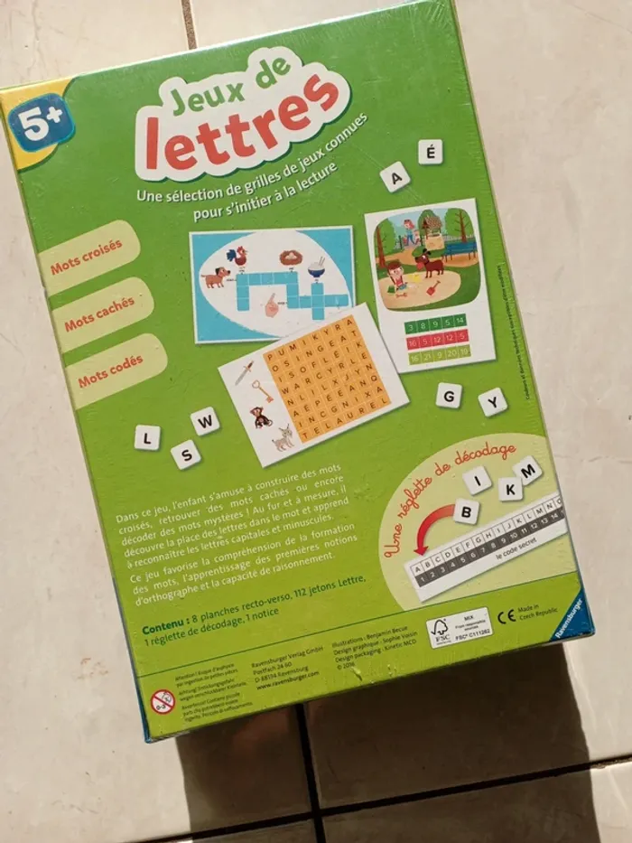 JEUX EDUCATIF RAVENSBERGER LETTRE 5+ - photo numéro 2