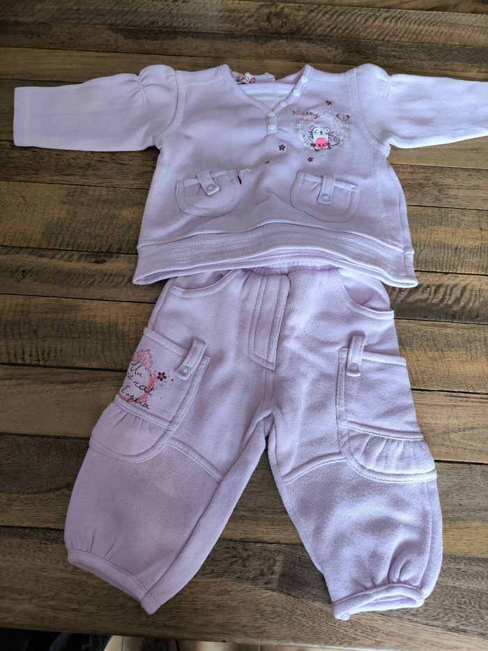 Ensemble jogging bébé fille 6 mois - photo numéro 3