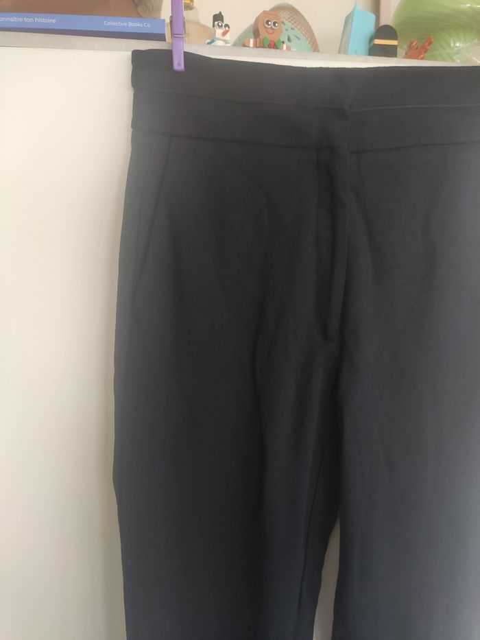 Sandro pantalon marine taille haute 36 - photo numéro 2