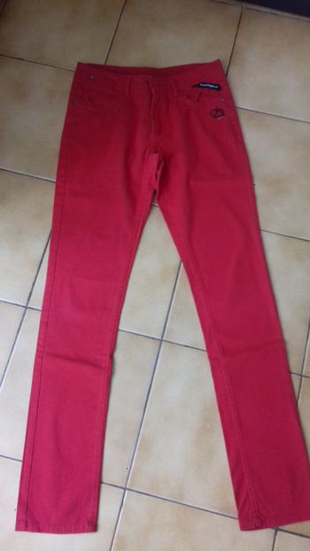 Pantalon rouge slim fit