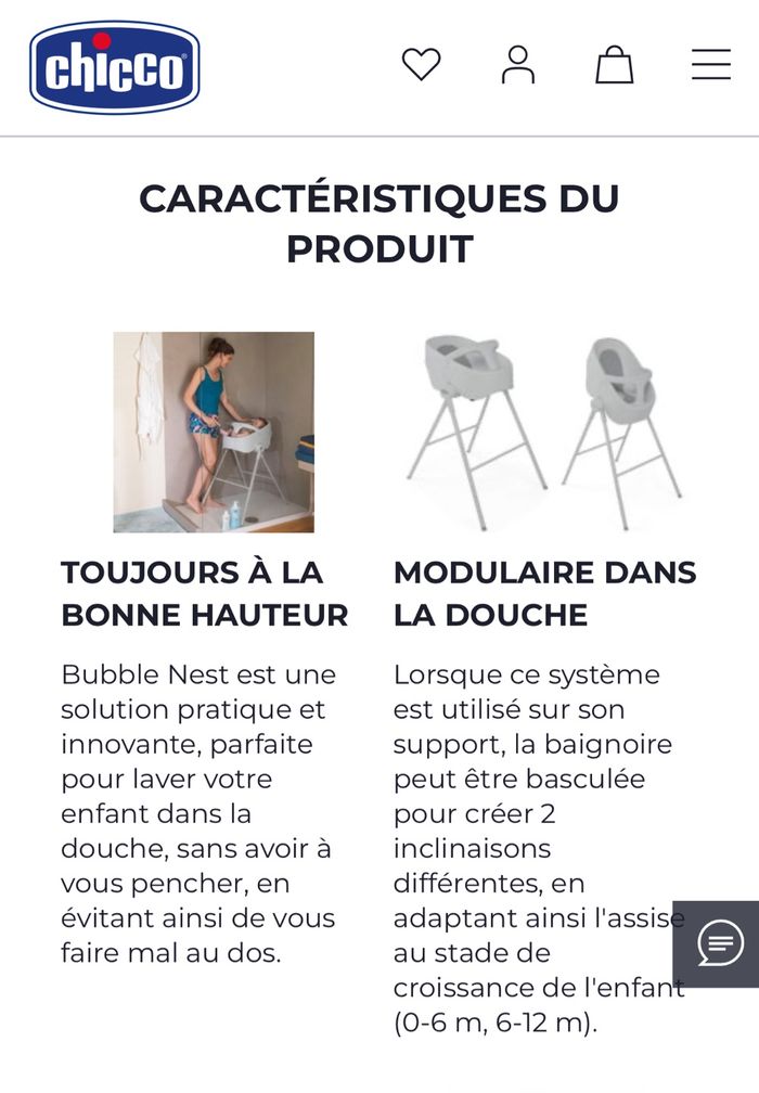 Baignoire de douche Chicco Bubble n’est - photo numéro 4
