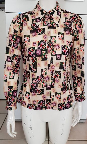 Chemise fleurie retro année 60', made in France 🇨🇵